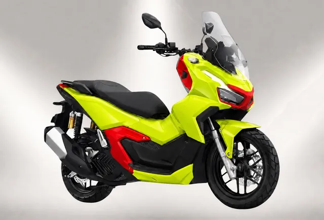 Honda ADV 160 2025 / CBS, Neon Lime / Red