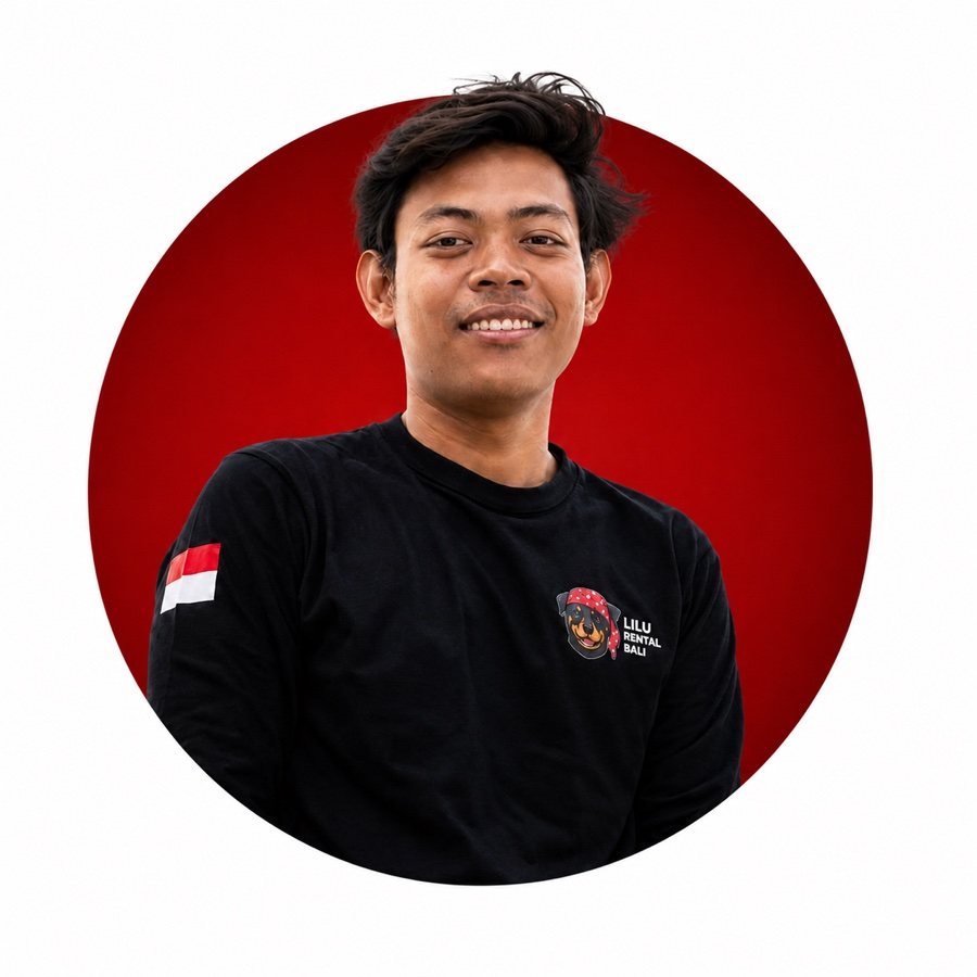Lilu Rental Bali delivery team member